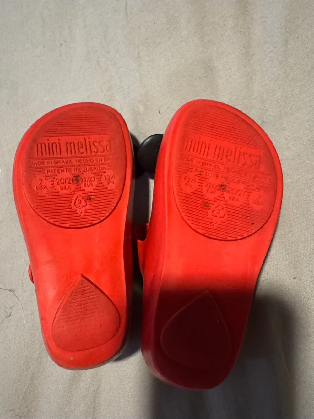 Melissa Kids' Red Minnie Mouse Mary Jane Shoes